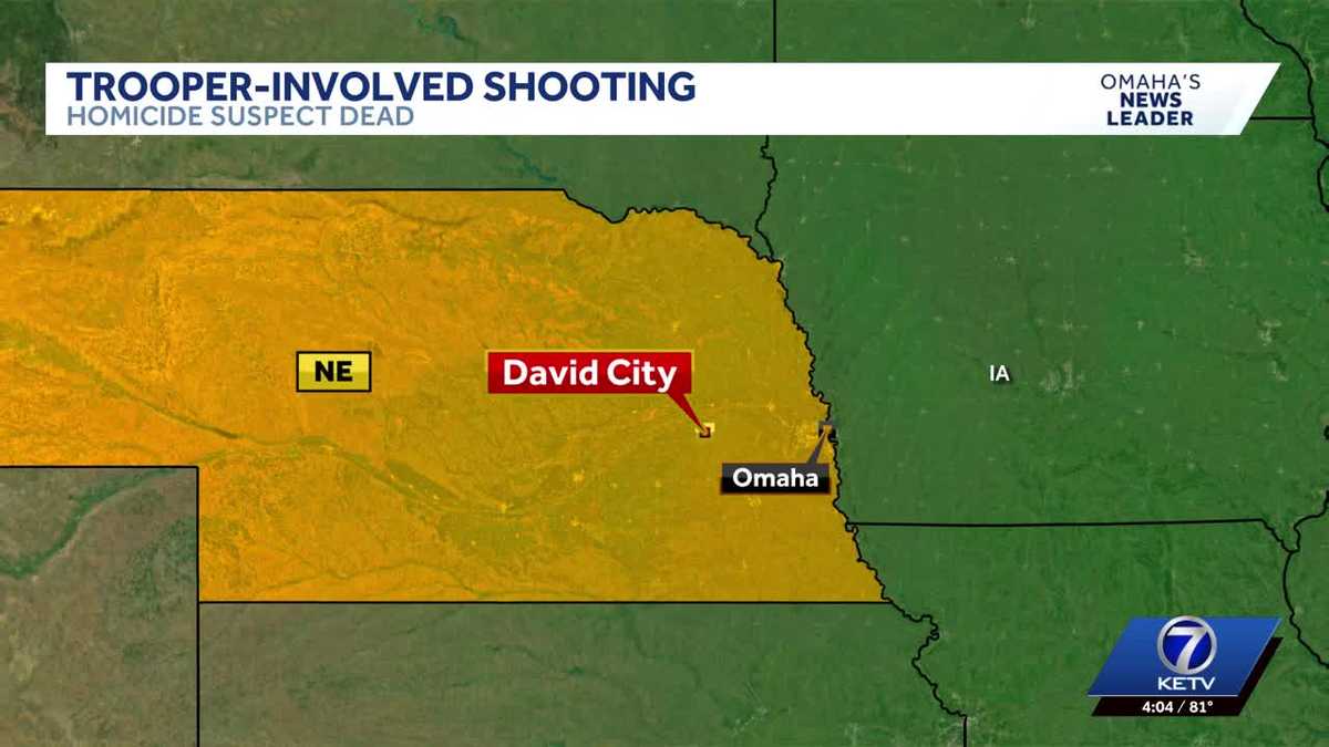 Trooper shoots, kills homicide suspect after pursuit near David City, Nebraska State Patrol says