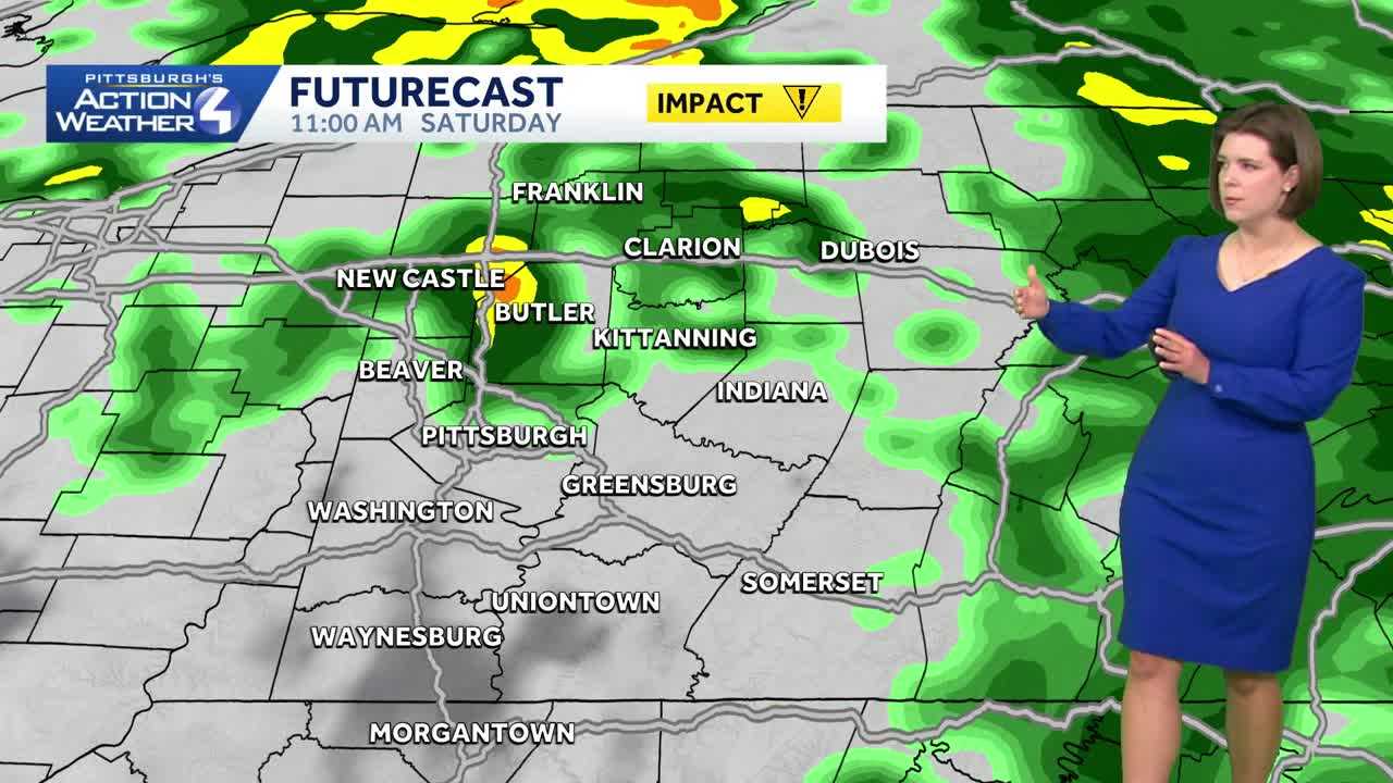 Rain returns to the Pittsburgh area this evening, drier Memorial Day