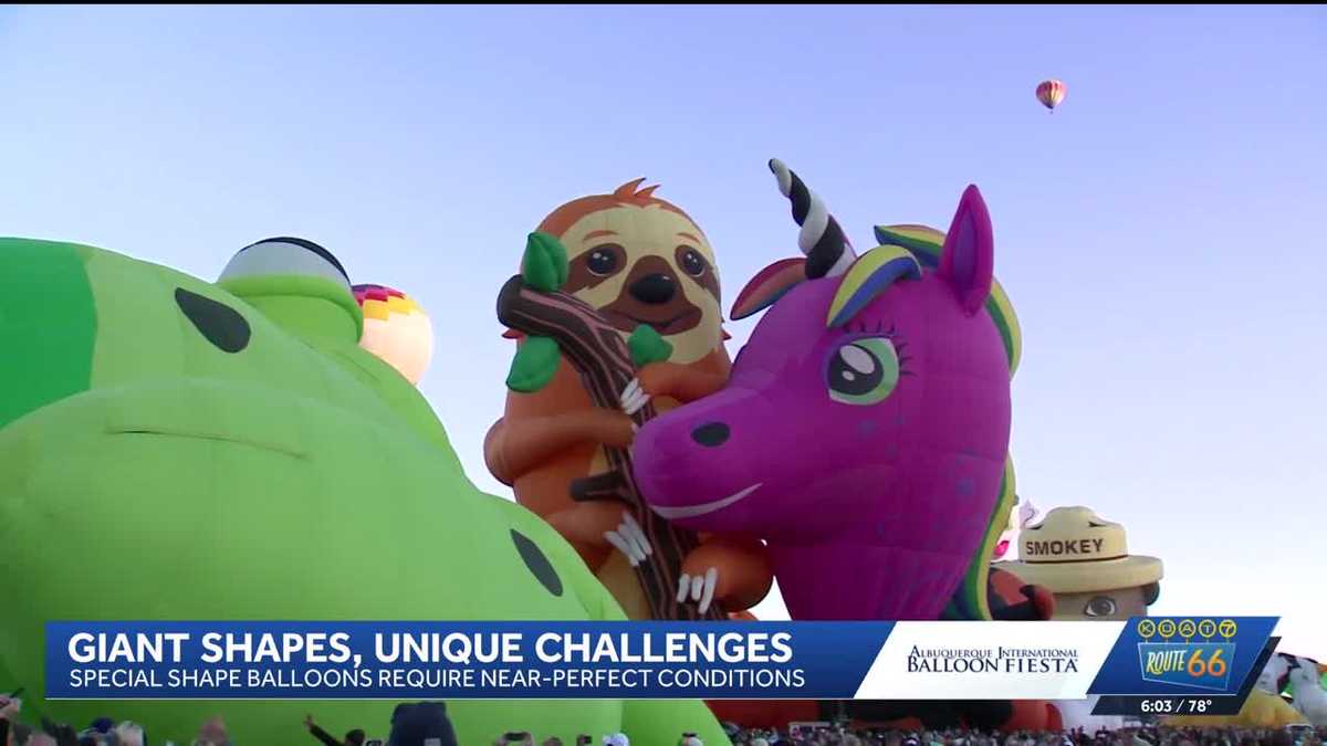 Flying giants: How pilots navigate special-shape balloons at Balloon Fiesta