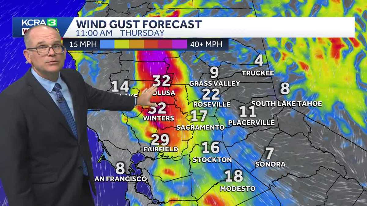 NorCal Weather Forecast: Thursday Winds and Rain Next Week