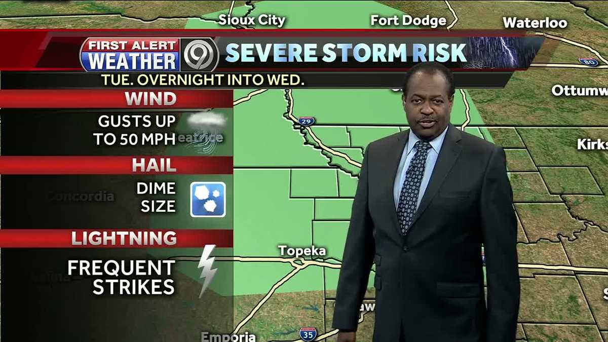 Videocast: Severe storms possible overnight, early Wednesday