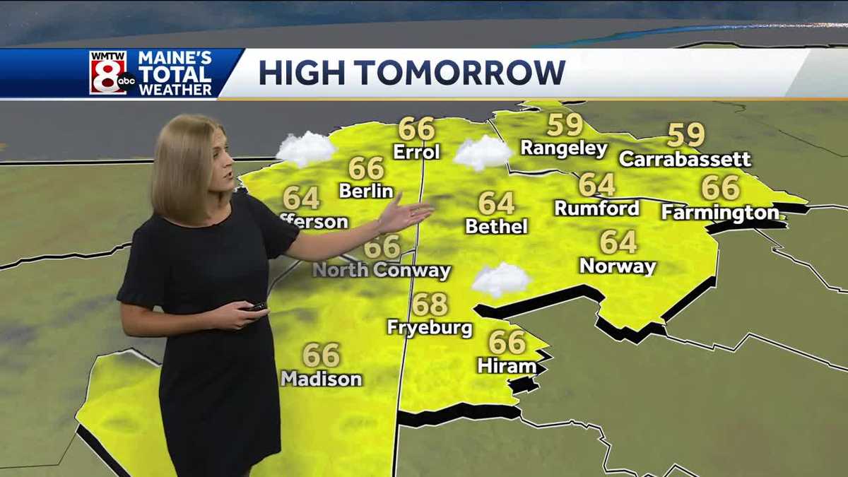 Clouds gradually give way to crisp fall sunshine on Sunday