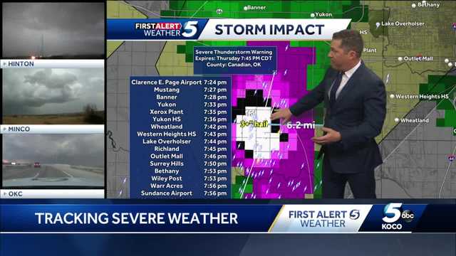 TIMELINE: Severe storms moving into Oklahoma - Vimarsana News