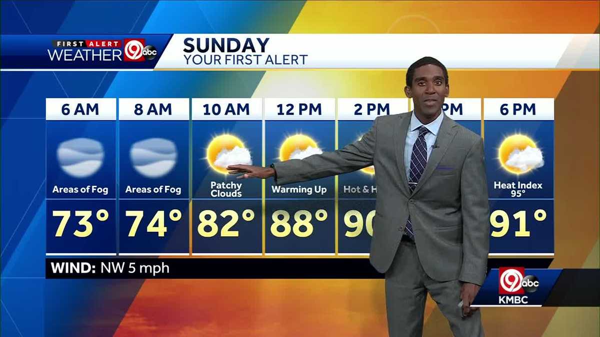 First Alert: Warming up into low 90s Sunday