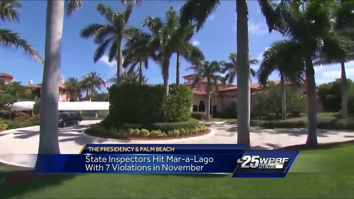 State Inspectors Hit Mar a lago With 7 Violations In November
