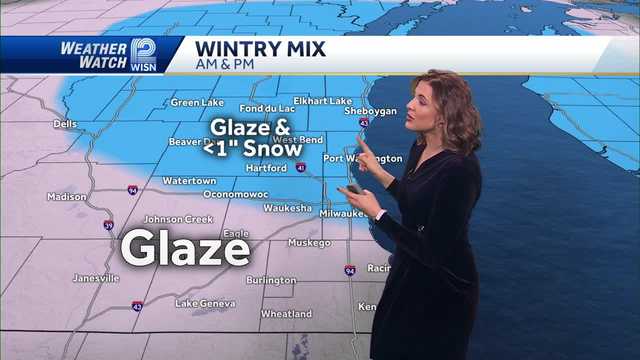 Weather: Possible slick roads, ice