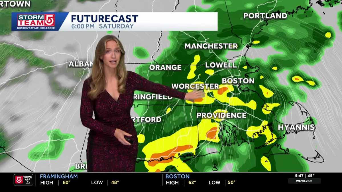 Video: Saturday rain, spot showers for Mother's Day