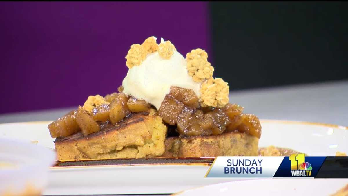 Sunday Brunch Groundwork Kitchen cooks bread pudding French toast