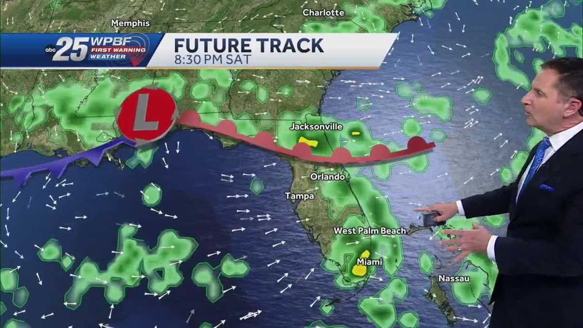 Increasing rainfall Labor Day weekend in South Florida