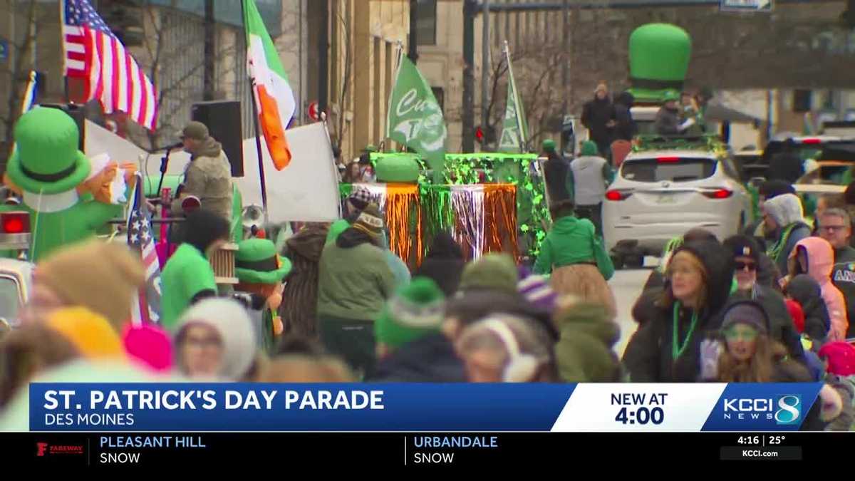 Des Moines residents celebrate St. Patrick's Day with parade despite cold