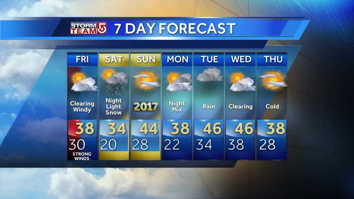 VIDEO: Snow ends, strong winds expected