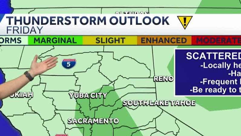 Northern California forecast | Thunderstorms, heavy rain and hail