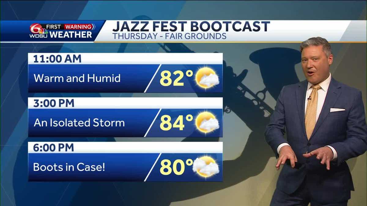 New Orleans weather forecast rain chance fog high temp flood risk