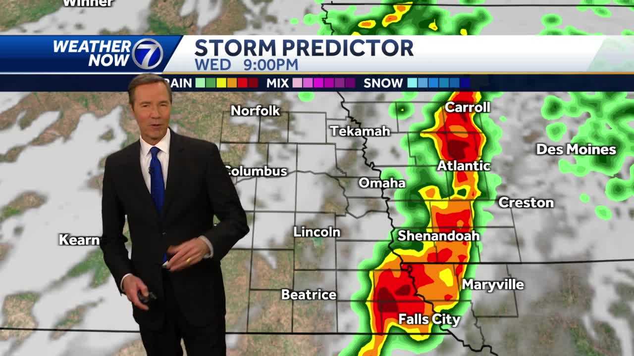 Omaha forecast Severe weather threat Tuesday night Wednesday