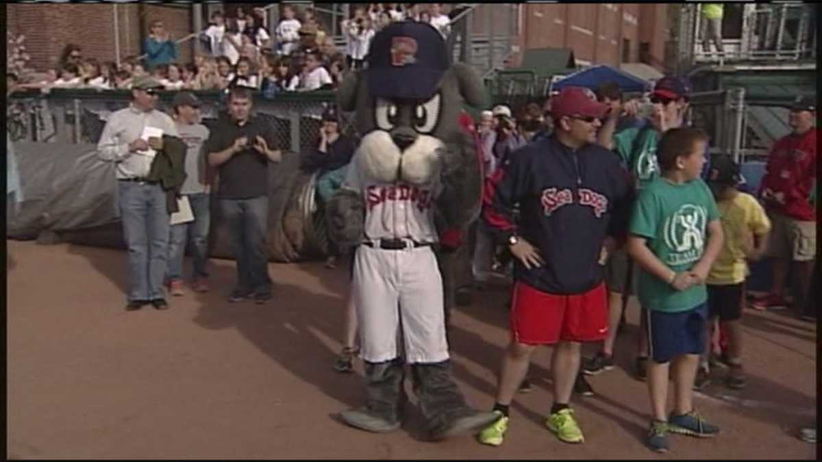 Portland Sea Dogs mascot finishes walk for charity