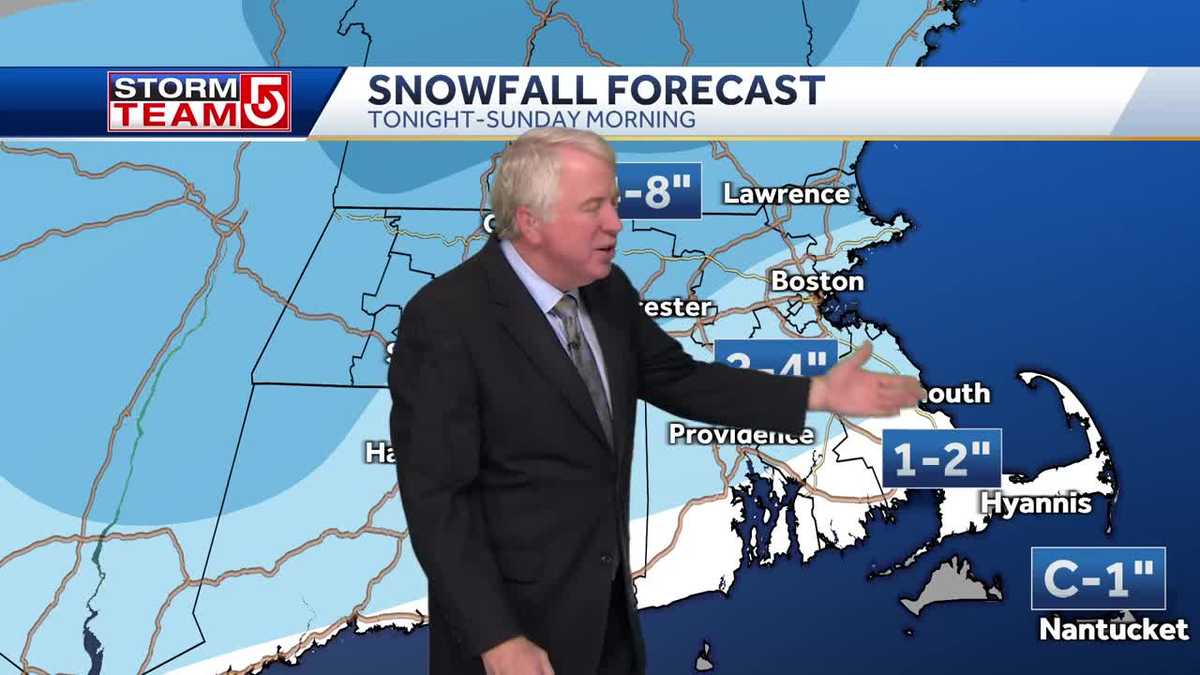 Video: Snow from winter storm Saturday before turning to rain Sunday