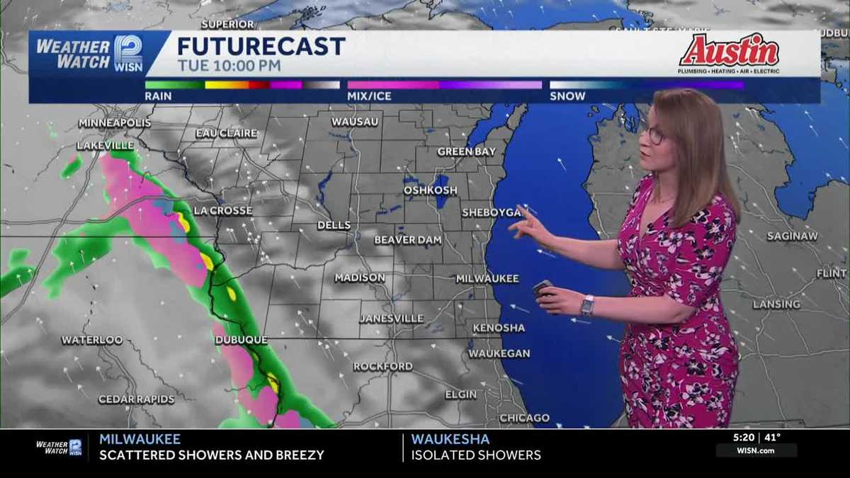 Hit-or-miss showers in SE Wisconsin