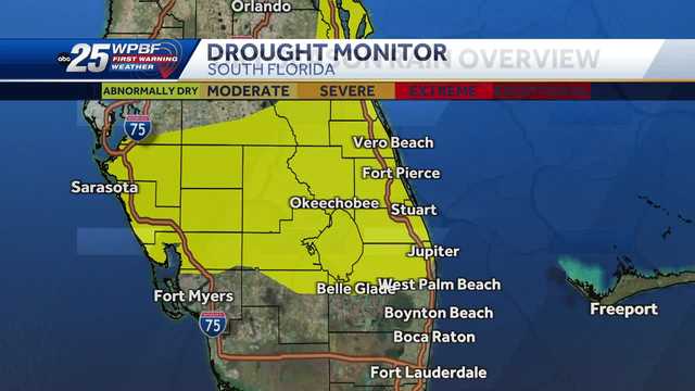 South Florida seeing below-average rainfall totals