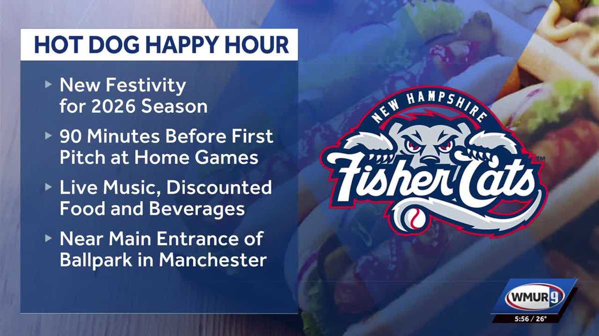 'Hot Dog Happy Hour': New Hampshire Fisher Cats unveil new festivity