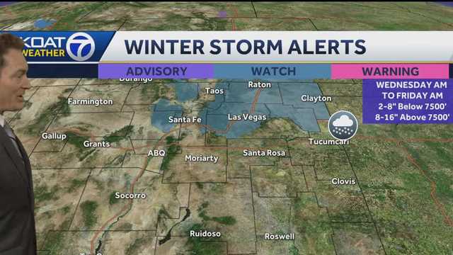 New Mexico winter storm watch for rain and snow - Vimarsana News