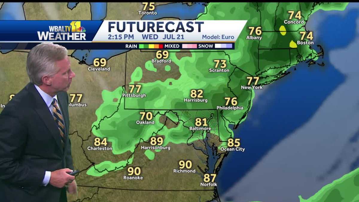 Isolated Storms Expected Wednesday