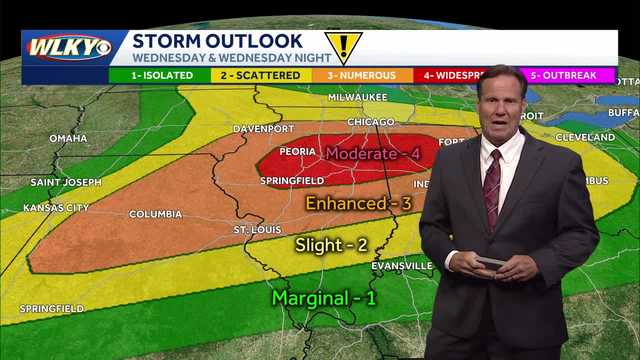 Storm threat increasing for late Wednesday night