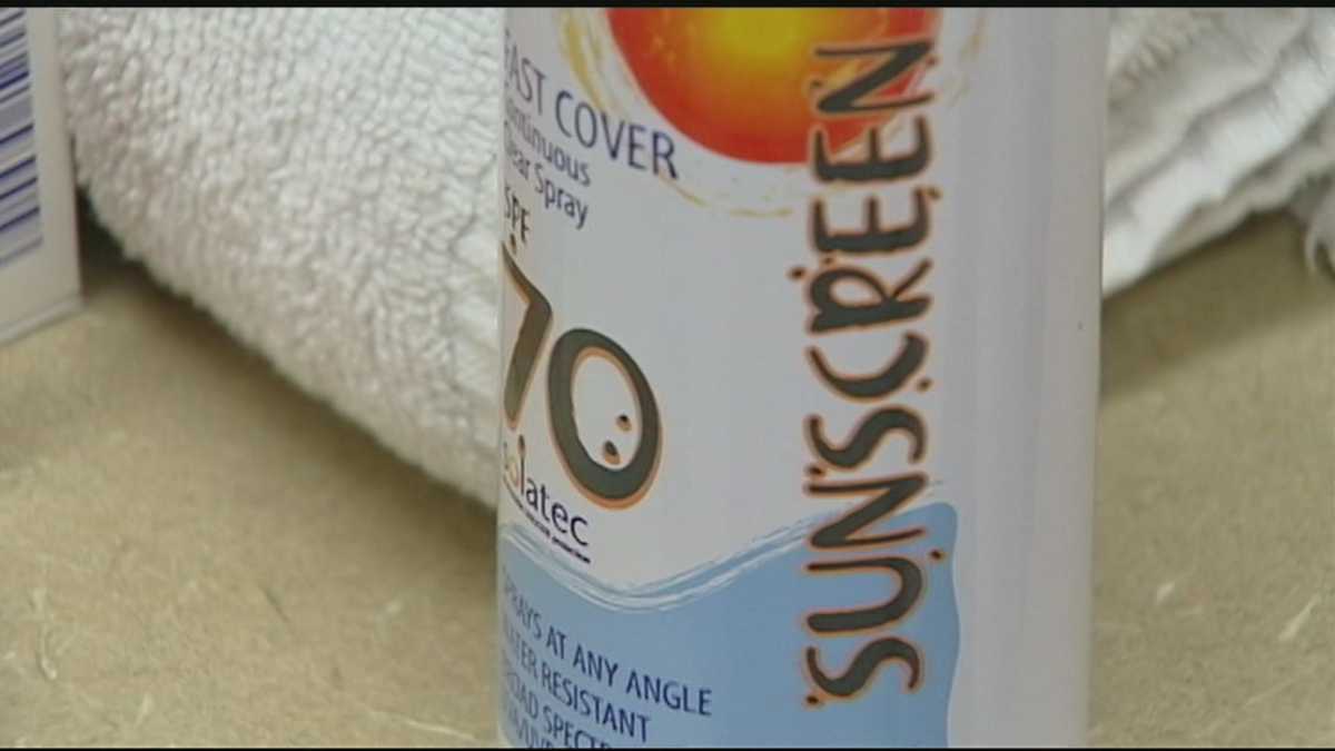 Spray Sunscreen Warning
