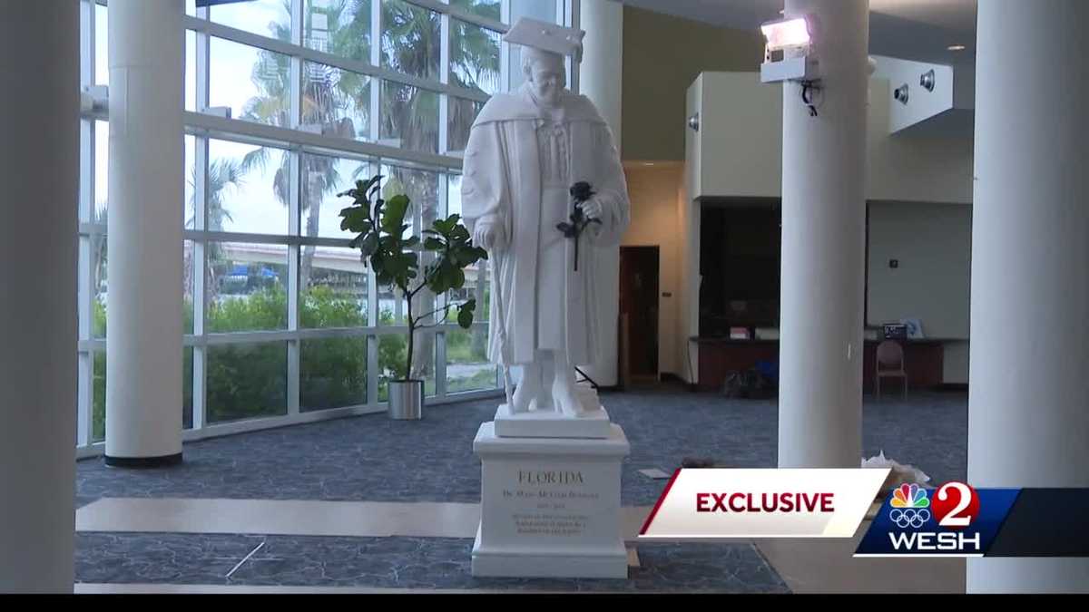 WESH 2 gives first look at historic statue in Daytona Beach