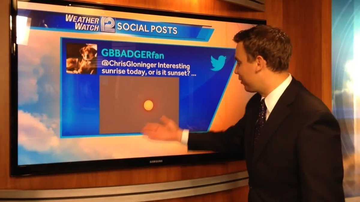 Why is the sun red today?