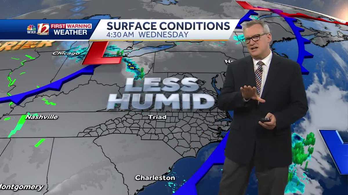 WATCH: Drier air brings back beautiful Triad weather