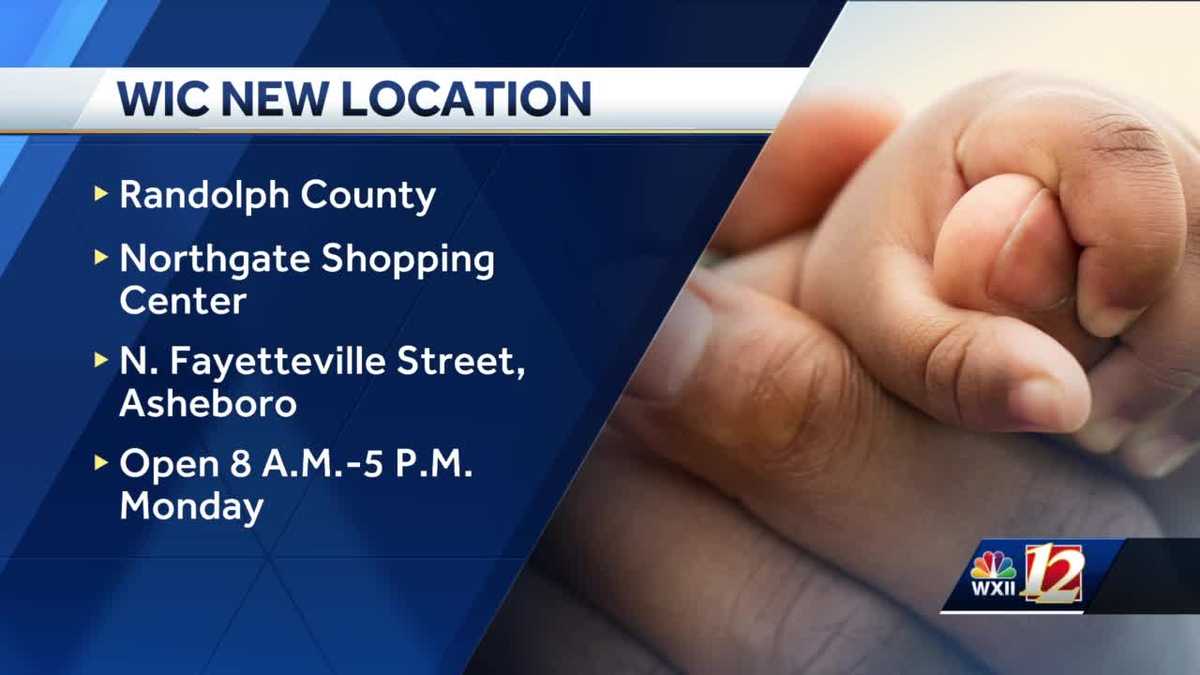 North Carolina Randolph County WIC office has a new location