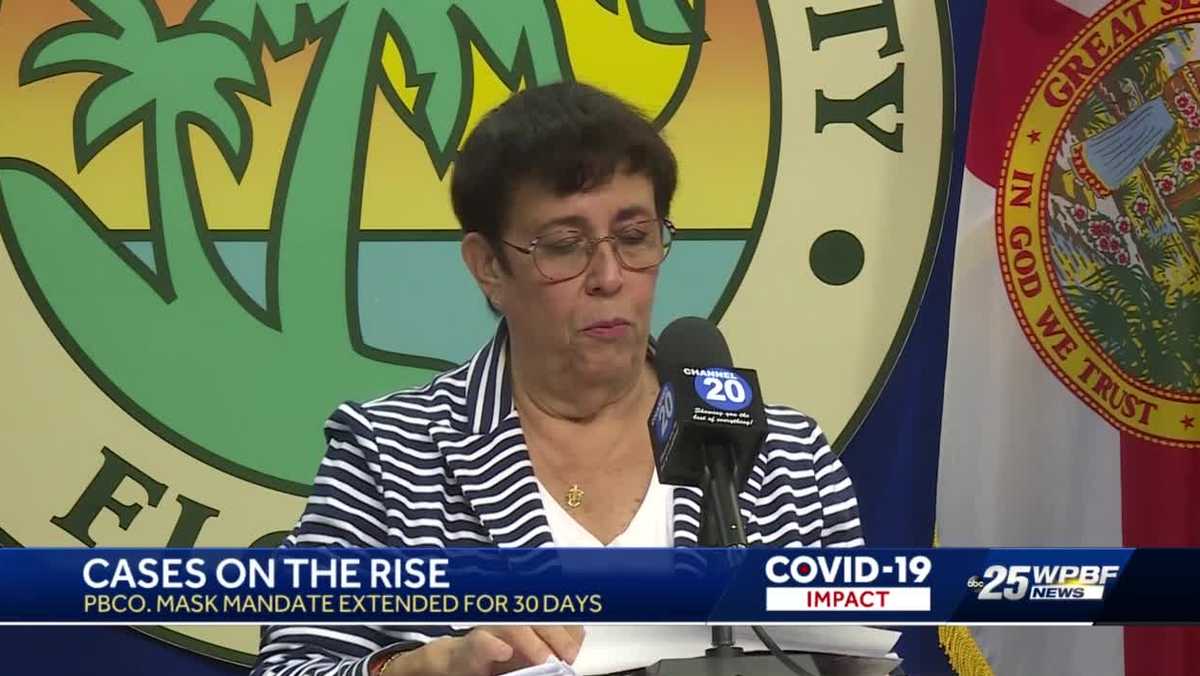 Mask mandate extended for 30 days in Palm Beach County