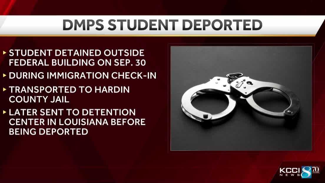 ICE detained Des Moines high school student during routine immigration check-in, advocates say – KCCI