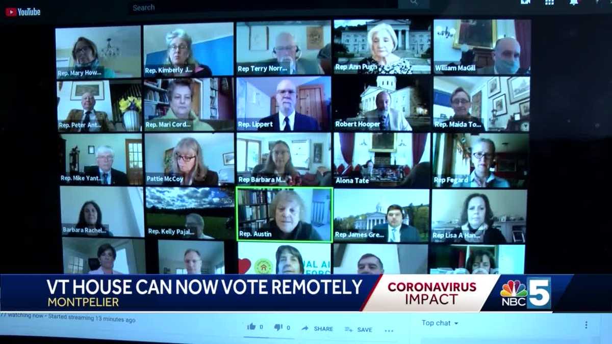 Vt House Allows For Lawmakers To Vote Remotely On Legislation