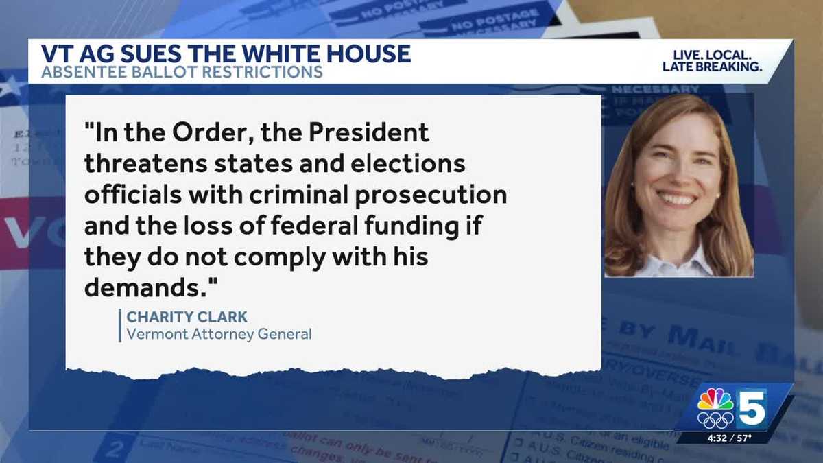Vermont joins coalition to sue President Trump over executive order on mail-in ballots