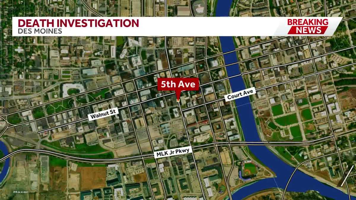 Des Moines police investigate death reported in downtown alley near parking garage