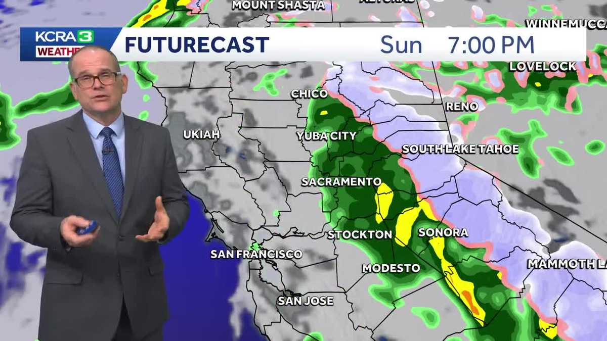 Rain and snow arriving in Northern California making for a stormy weekend.
