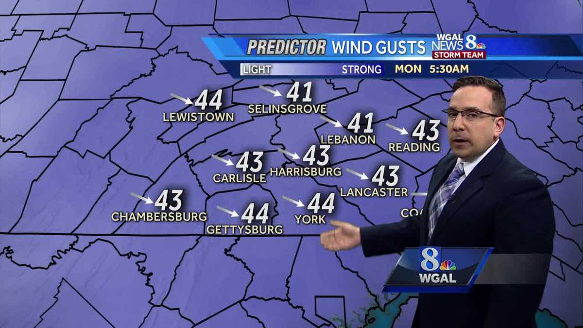 Strong Wind Gusts, Isolated Snow Squalls Possible Tonight; Cold & Windy ...