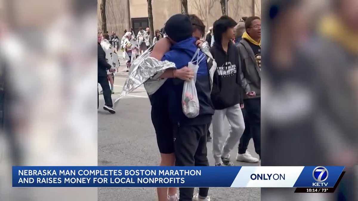 Nebraska native completes Boston Marathon while raising money for local nonprofits