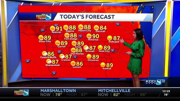 Iowa weather: Unseasonable warmth continues this week