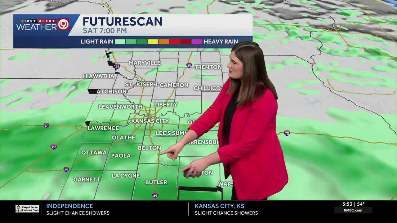 Rounds of rain this weekend in KC