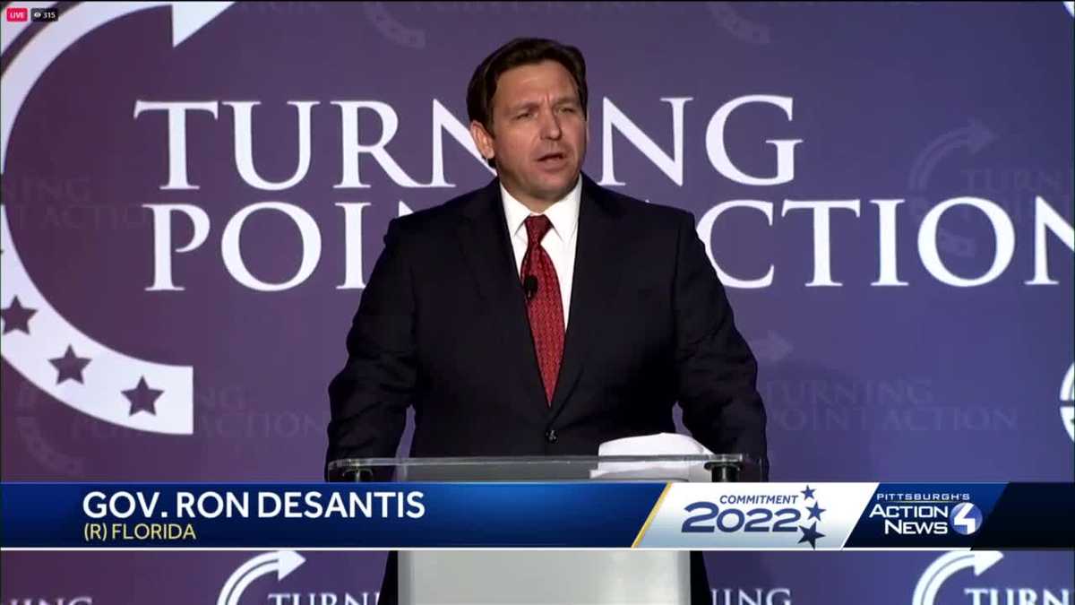 Florida Gov. DeSantis campaigns for Doug Mastriano in Pittsburgh