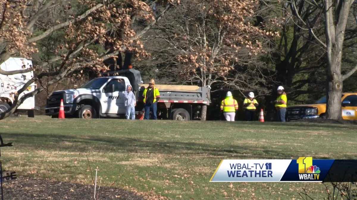 BGE wrapping up power restoration; Water pipes bursting amid cold