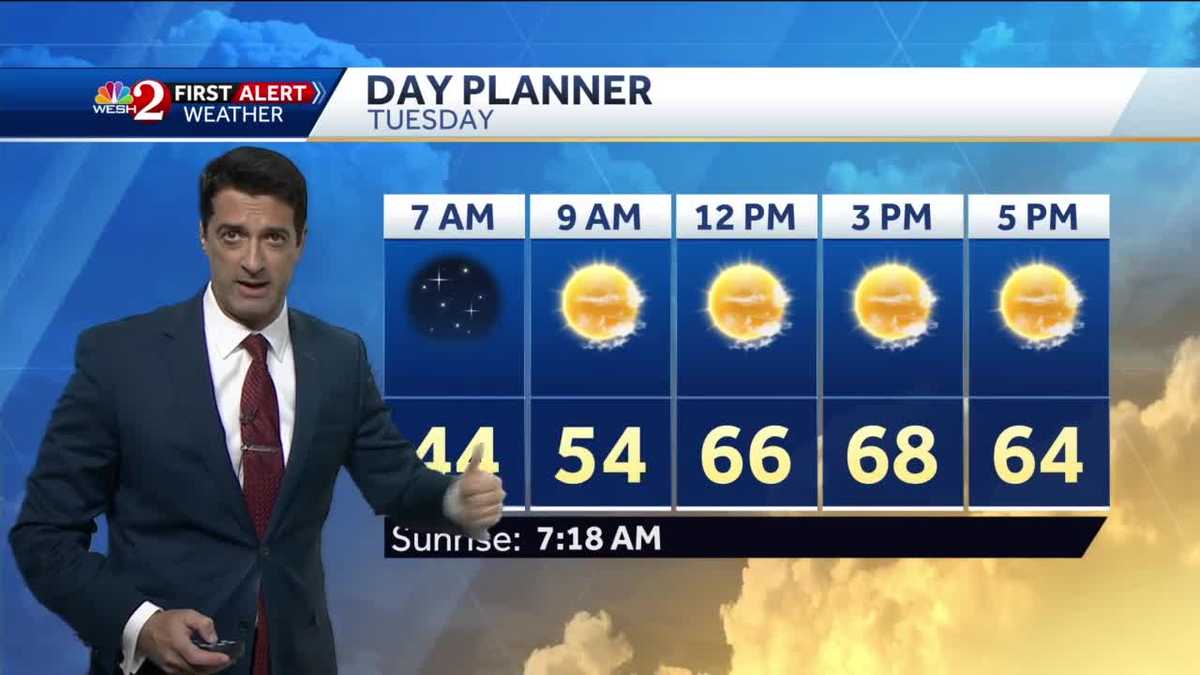 More cool weather for Tuesday