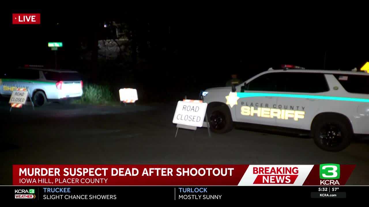 Man wanted for murder dead after shootout with Placer County deputies, sheriff's office says