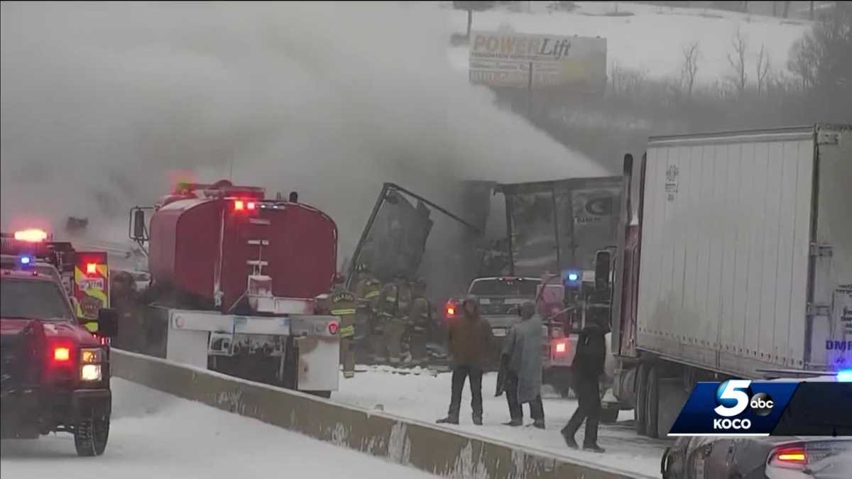 ‘He was my angel’: Man stuck in the middle of the Turner Turnpike crashed gratefully for the person who saved him
