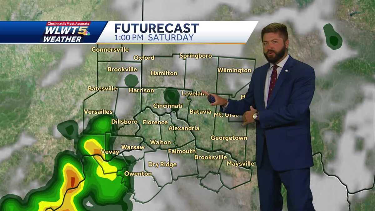 Hit and miss storms expected Saturday