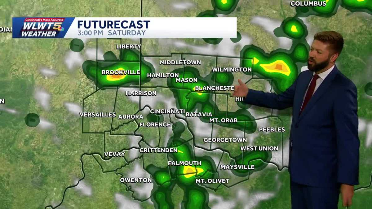 Timeline: When heavy rain & storms impact Saturday plans