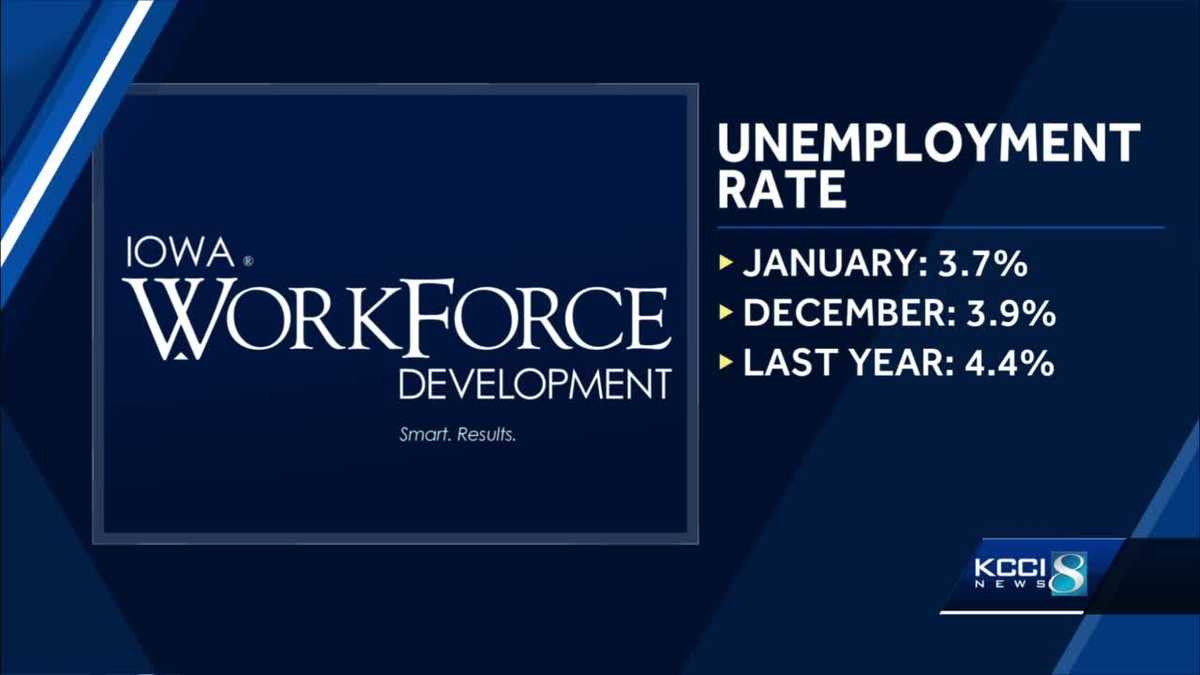 Iowa’s January unemployment rate down from 2021