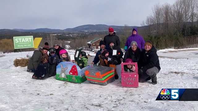 Milton residents compete in annual cardboard sled competition - Vimarsana News